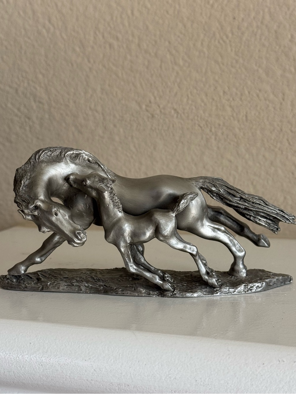 “To the Meadow,” Pewter Sculpture by Lorne  Mc Kean, Franklin Mint - 1981